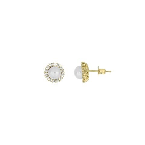 Pendientes CikOrefice Gioielli Mujer in Oro Perla O622P10 - O622P10